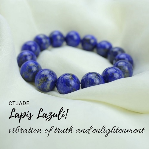 2003021 Trang Sức Phong Thủy Hộ Mệnh Bình An CTjade - Vòng Tay Đá Lapis Lazuli Thiên Nhiên